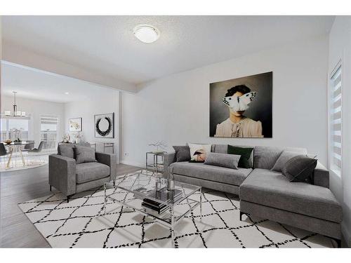 209 Homestead Terrace Ne, Calgary, AB - Indoor Photo Showing Living Room