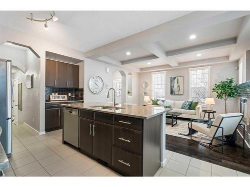 72 Sage Berry Road Nw, Calgary, AB - Indoor Photo Showing Kitchen With Double Sink