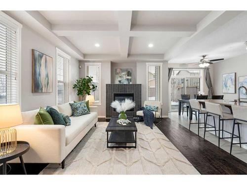 72 Sage Berry Road Nw, Calgary, AB - Indoor Photo Showing Living Room