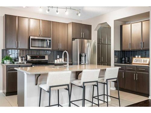 72 Sage Berry Road Nw, Calgary, AB - Indoor Photo Showing Kitchen With Stainless Steel Kitchen With Upgraded Kitchen