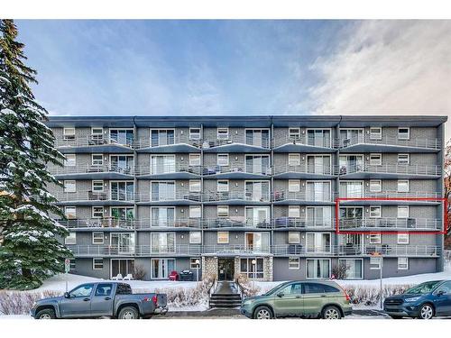 302-1027 Cameron Avenue Sw, Calgary, AB - Outdoor With Balcony With Facade