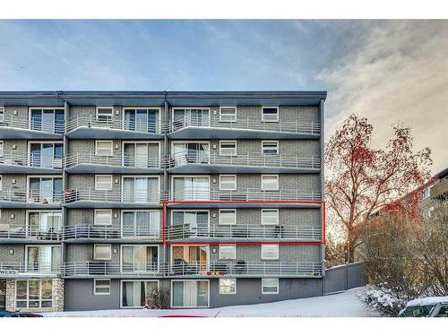 302-1027 Cameron Avenue Sw, Calgary, AB - Outdoor With Balcony With Facade