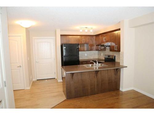 1117-130 Panatella Street Nw, Calgary, AB - Indoor Photo Showing Kitchen With Double Sink