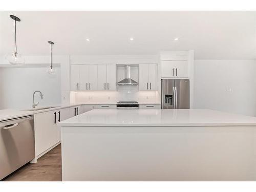 7522 202 Avenue Se, Calgary, AB - Indoor Photo Showing Kitchen With Stainless Steel Kitchen