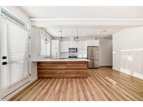 248 Seton Passage Se, Calgary, AB - Indoor Photo Showing Kitchen With Stainless Steel Kitchen