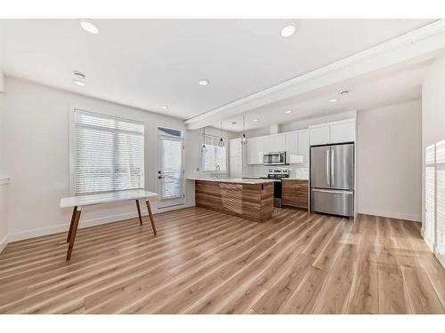 248 Seton Passage Se, Calgary, AB - Indoor Photo Showing Kitchen With Stainless Steel Kitchen