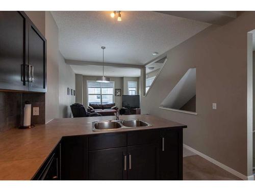 72 New Brighton Point Se, Calgary, AB - Indoor Photo Showing Kitchen With Double Sink