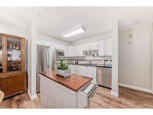 3106-3000 Millrise Point Sw, Calgary, AB - Indoor Photo Showing Kitchen With Stainless Steel Kitchen