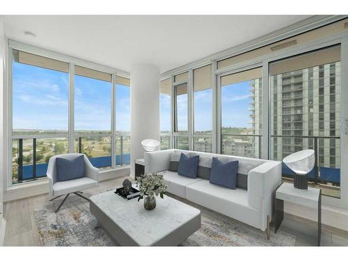 804-615 6 Avenue Se, Calgary, AB - Indoor Photo Showing Living Room