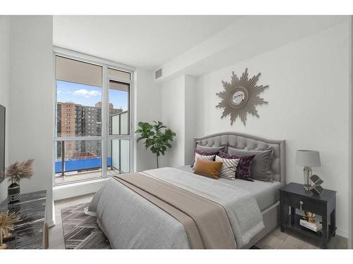 804-615 6 Avenue Se, Calgary, AB - Indoor Photo Showing Bedroom