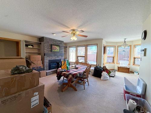 4229 Shannon Drive, Olds, AB - Indoor With Fireplace