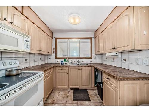 723 Raynard Crescent Se, Calgary, AB - Indoor Photo Showing Kitchen With Double Sink