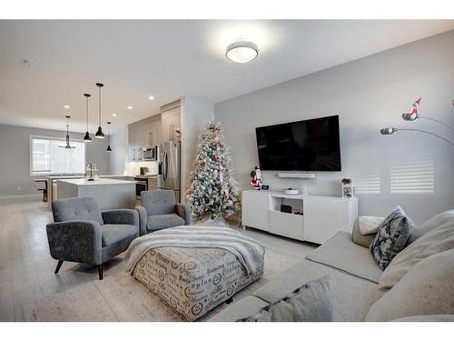 105 Chelsea Drive, Chestermere, AB - Indoor Photo Showing Living Room