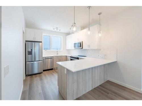 317 Redstone Boulevard Ne, Calgary, AB - Indoor Photo Showing Kitchen With Stainless Steel Kitchen With Upgraded Kitchen