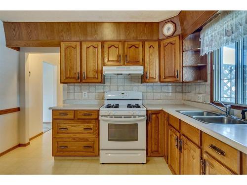 3924 76 Street Nw, Calgary, AB - Indoor Photo Showing Kitchen With Double Sink