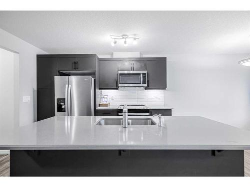 1481 148 Ave Nw, Calgary, AB - Indoor Photo Showing Kitchen With Double Sink With Upgraded Kitchen