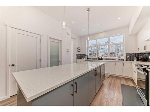 313 Masters Avenue Se, Calgary, AB - Indoor Photo Showing Kitchen With Double Sink With Upgraded Kitchen