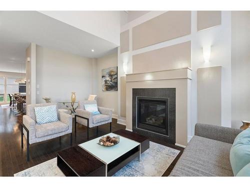 2138 30 Avenue Sw, Calgary, AB - Indoor Photo Showing Living Room With Fireplace