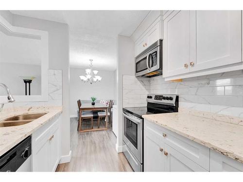 306-110 20 Avenue Ne, Calgary, AB - Indoor Photo Showing Kitchen With Stainless Steel Kitchen With Double Sink With Upgraded Kitchen