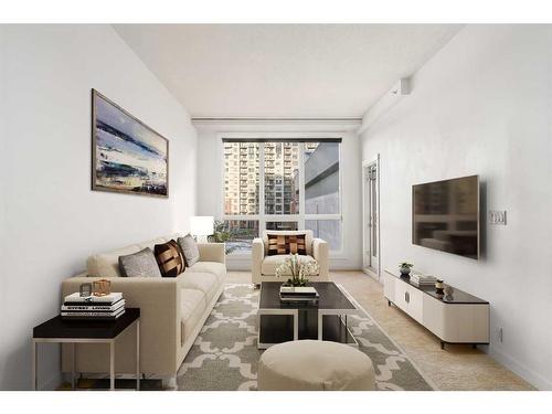 407-8880 Horton Road Sw, Calgary, AB - Indoor Photo Showing Living Room