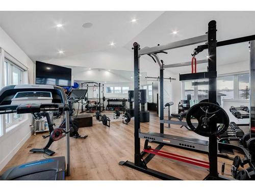 52138 Township Road 263, Rural Rocky View County, AB - Indoor Photo Showing Gym Room