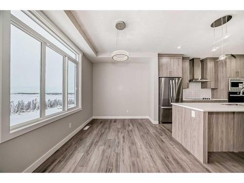 368 Watercrest Place, Chestermere, AB - Indoor Photo Showing Kitchen With Upgraded Kitchen