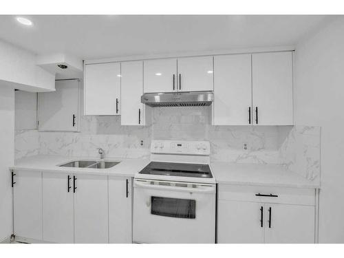 6644 Penbrooke Drive Se, Calgary, AB - Indoor Photo Showing Kitchen With Double Sink