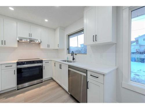 287 Hawkwood Drive Nw, Calgary, AB - Indoor Photo Showing Kitchen With Double Sink With Upgraded Kitchen