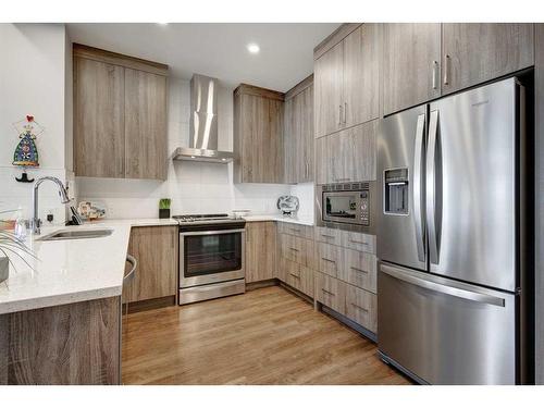 504-24 Mahogany Path Se, Calgary, AB - Indoor Photo Showing Kitchen With Upgraded Kitchen