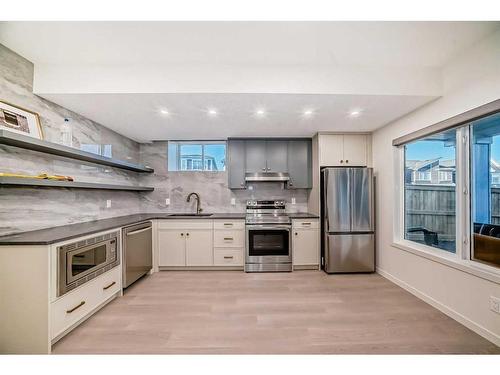 263 Aquila Way Nw, Calgary, AB - Indoor Photo Showing Kitchen With Stainless Steel Kitchen