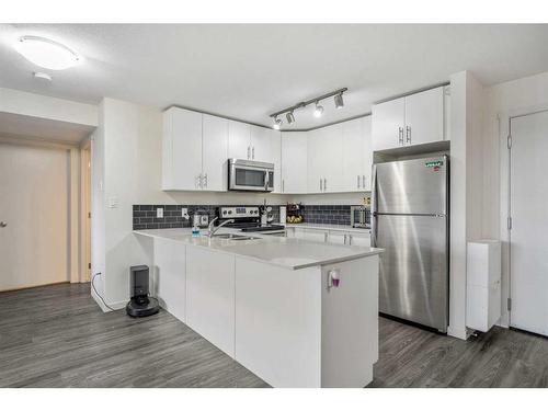 1416-181 Skyview Ranch Manor Ne, Calgary, AB - Indoor Photo Showing Kitchen With Stainless Steel Kitchen