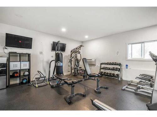 1416-181 Skyview Ranch Manor Ne, Calgary, AB - Indoor Photo Showing Gym Room