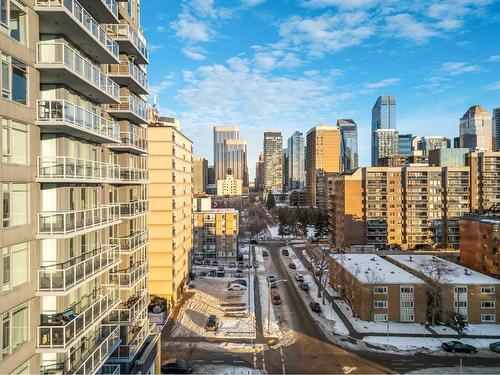 804-1501 6 Street Sw, Calgary, AB - Outdoor With Balcony With Facade