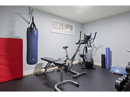 37 Wentworth Way Sw, Calgary, AB - Indoor Photo Showing Gym Room