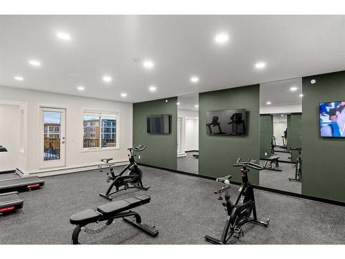 1410-111 Wolf Creek Drive Se, Calgary, AB - Indoor Photo Showing Gym Room