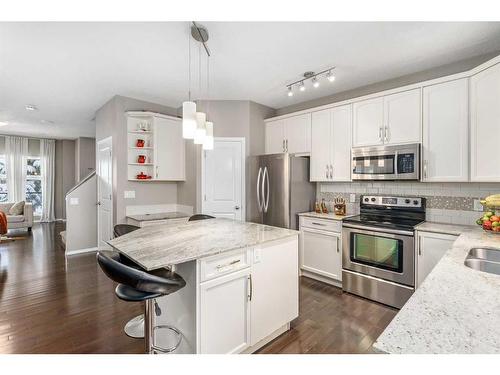 74 Walden Crescent Se, Calgary, AB - Indoor Photo Showing Kitchen With Stainless Steel Kitchen With Double Sink With Upgraded Kitchen