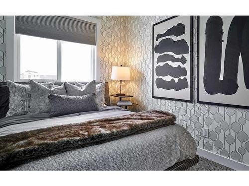 12 Silver Spruce Bay Sw, Calgary, AB - Indoor Photo Showing Bedroom