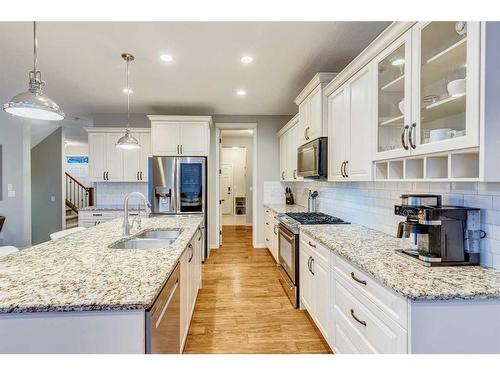 51 Auburn Glen Heights Se, Calgary, AB - Indoor Photo Showing Kitchen With Double Sink With Upgraded Kitchen