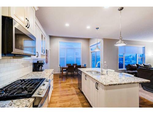 51 Auburn Glen Heights Se, Calgary, AB - Indoor Photo Showing Kitchen With Double Sink With Upgraded Kitchen