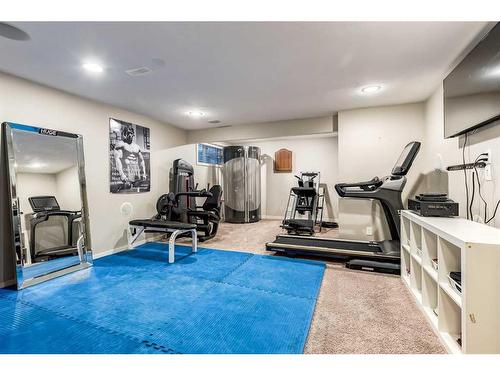 51 Auburn Glen Heights Se, Calgary, AB - Indoor Photo Showing Gym Room