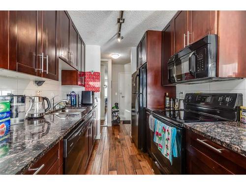 211-4455A Greenview Drive Ne, Calgary, AB - Indoor Photo Showing Kitchen With Double Sink