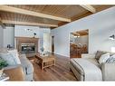 752 Archwood Road Se, Calgary, AB  - Indoor Photo Showing Living Room With Fireplace 