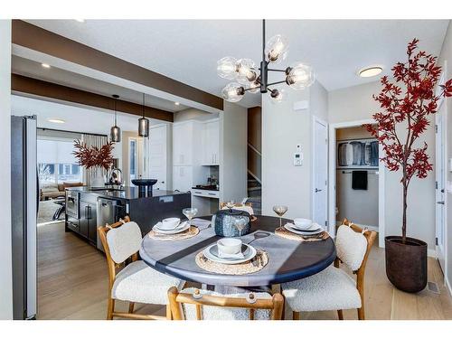 204 Langwell Common Se, Airdrie, AB - Indoor Photo Showing Dining Room