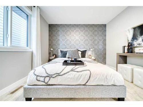 68 Dawson Wharf Mount, Chestermere, AB - Indoor Photo Showing Bedroom