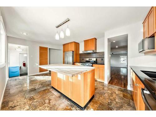 14 Columbia Place Nw, Calgary, AB - Indoor Photo Showing Kitchen With Stainless Steel Kitchen With Double Sink