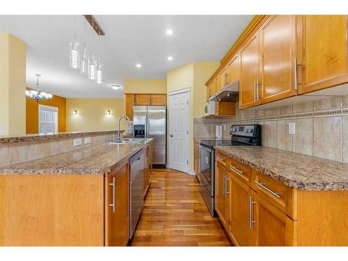 277 Martin Crossing Place Ne, Calgary, AB - Indoor Photo Showing Kitchen With Double Sink