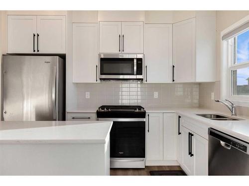 563 Cornerstone Avenue Ne, Calgary, AB - Indoor Photo Showing Kitchen With Double Sink With Upgraded Kitchen