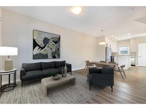 563 Cornerstone Avenue Ne, Calgary, AB - Indoor Photo Showing Living Room