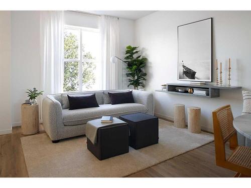 432 Hotchkiss Drive Se, Calgary, AB - Indoor Photo Showing Living Room