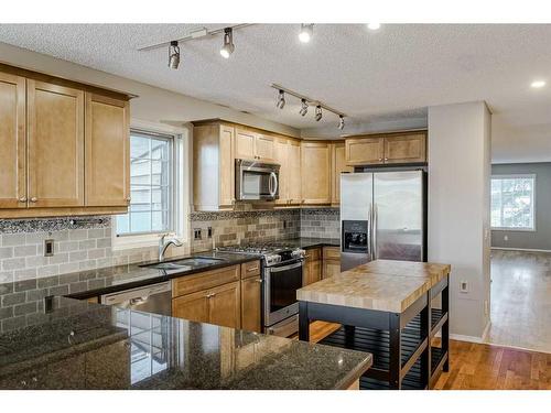 425 15 Street Nw, Calgary, AB - Indoor Photo Showing Kitchen With Stainless Steel Kitchen With Double Sink